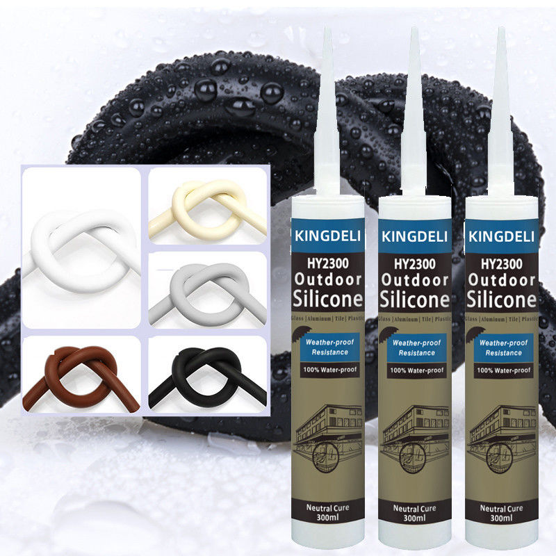 Cure neutre sans odeur, tube de sédatif en silicone, résistant au mildiou, couleur noire claire