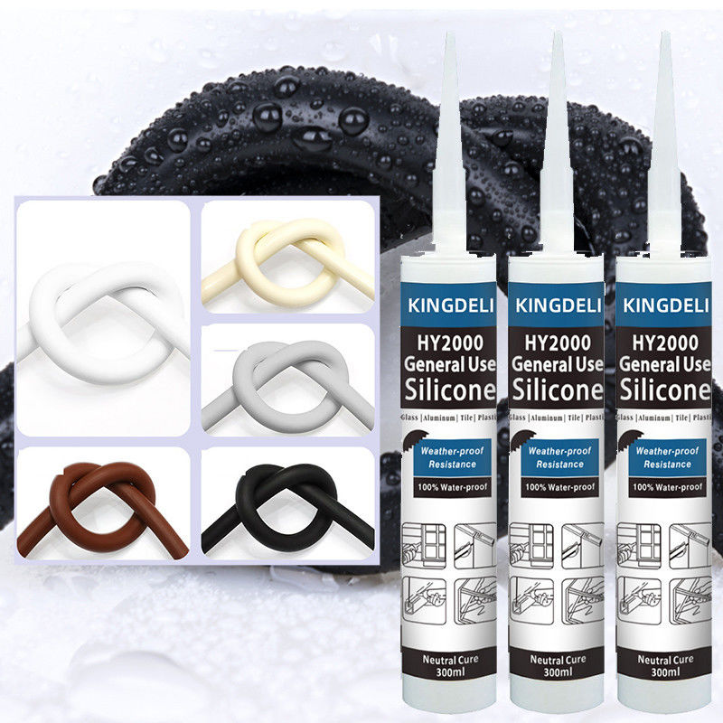 Temps neutre noir de mastic de silicone résistant pour la décoration d'intérieur