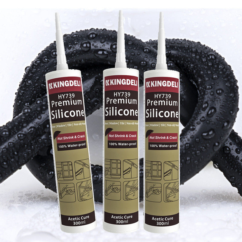 Séchage rapide couleur imperméable à l' eau acétique Silicone Sealant pour caulking