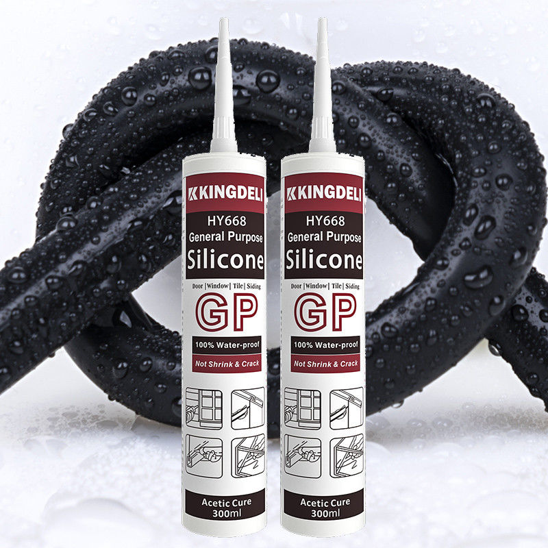 280 ml de 300 ml d'acétate de silicone sédatif GP colle de silicium pour l'étanchéité intérieure