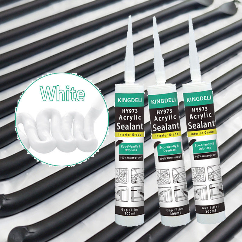 Mastic silicone acrylique coloré à séchage rapide imperméable pour le calfeutrage